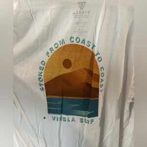 Vissla Surf White T shirt size XL